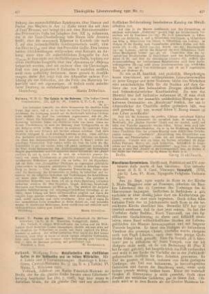 451 [Rezension] Holmes, W. H. G., The Epistle to the Hebrews