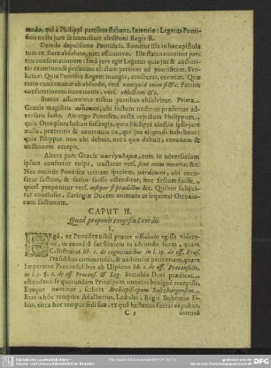 Caput II. Quod proponit exegesin Exordii