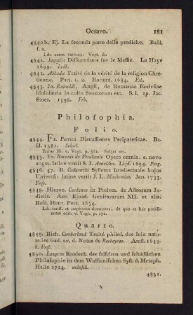 181-199, Philosophia - Libri Mathematici et Astronomici