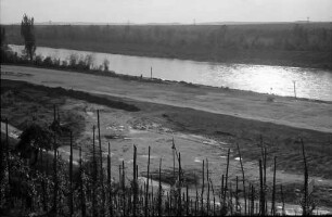 Rheinweiler: Autobahntrasse und Rhein bei Rheinweiler