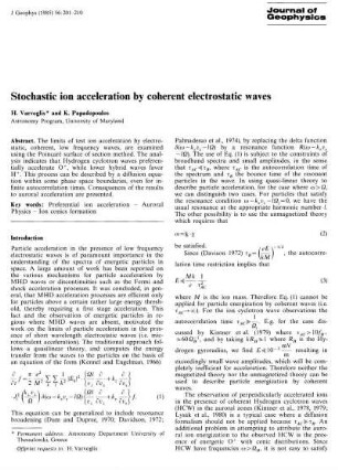 Stochastic ion acceleration by coherent electrostatic waves