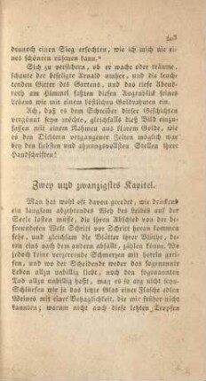 Zwey und zwanzigstes Kapitel