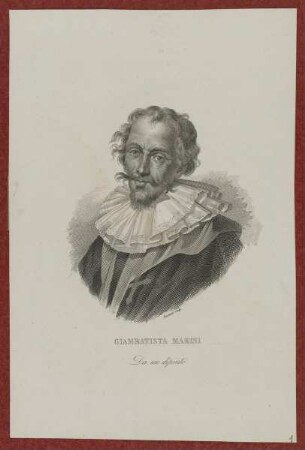 Bildnis des Giambatista Marini