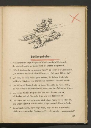 Schlittenfahrt.