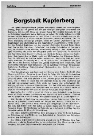 Bergstadt Kupferberg