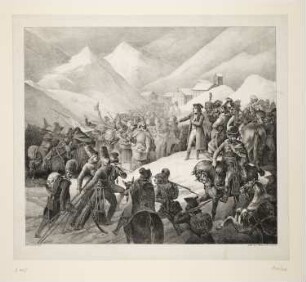 Napoleon überschreitet den Sankt Bernhard Pass