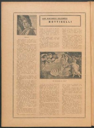 Los pintores célebres : Botticelli