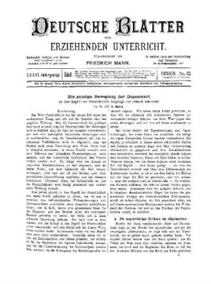 Die geistige Bewegung der Gegenwart : an dem Begriff der Persönlichkeit dargestellt und kritisch beleuchtet