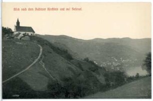 Salesel. Blick nach dem Dubitzer Kirchlein und auf Salesel