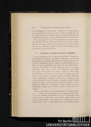 II. - Association de plantes de nature semblable.