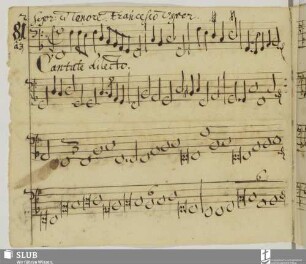 Usper, Francesco: Cantate dilecto meo et exsultate