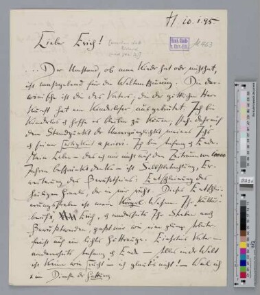 Brief an Richard Dehmel
