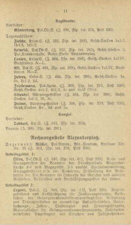 Rechnungsstelle Alexanderplatz
