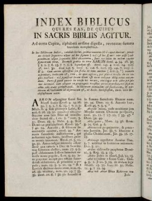 b4v-l1v, Index Biblicus qui res eas, de quibus in sacris Bibliis agitur