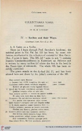 IV: Scribes and their Ways