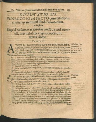 Disputatio XIX. De Negotio vel Facto conversationis civilis ...