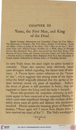 Yama, the First Man, and King of the Dead
