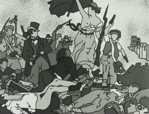 Die Freiheit auf den Barrikaden (nach Delacroix)
