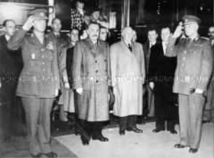 Ankunft einer bulgarische Regierungsdelegation in Prag