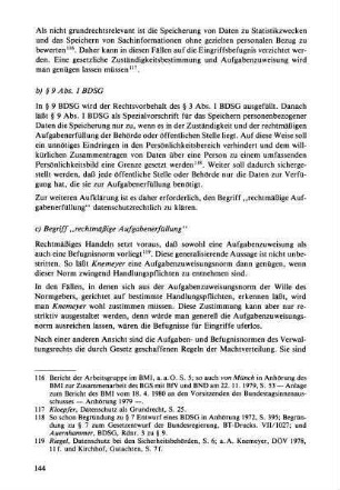 c) Begriff "rechtmäßige Aufgabenerfüllung"