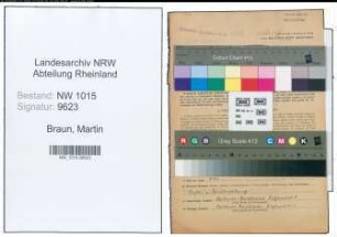 Entnazifizierung Martin Braun , geb. 15.12.1898 (Bueroangestellter)