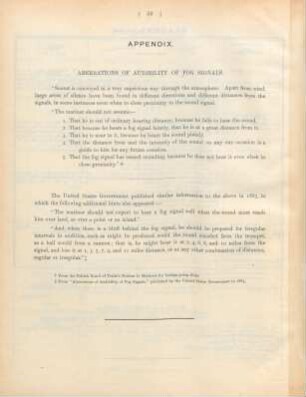 Appendix. Aberrations od audibility of fog signals