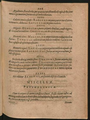Miscellae.