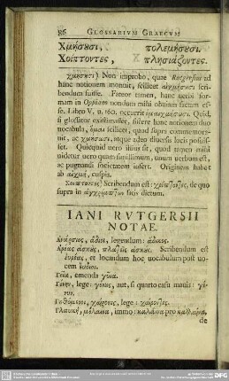 Iani Rutgersii Notae