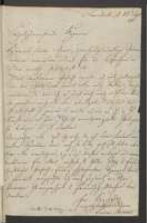 Brief von Ludwig Streck an Regensburgische Botanische Gesellschaft