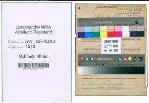 Entnazifizierung Alfred Schmidt , geb. 14.09.1897 (Schuhmacher)