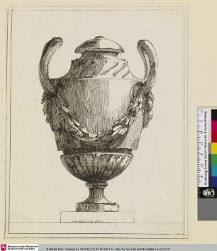 [Vase mit Henkeln und Deckel]