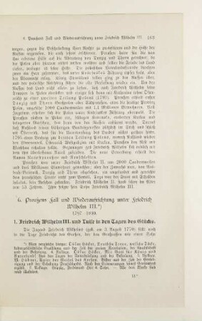6. Preußens Fall und Wiederaufrichtung unter Friedrich Wilhelm III. 1797 - 1840