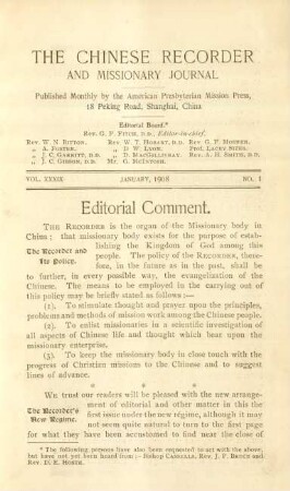 No. 1, January, 1908
