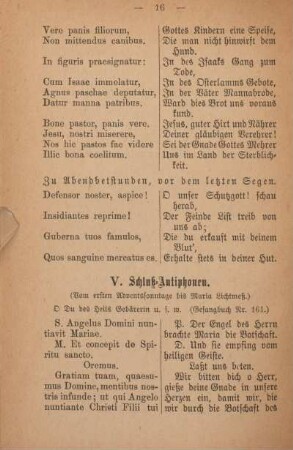 V. Schluß-Antiphonen.