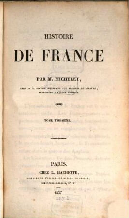 Histoire de France, 3