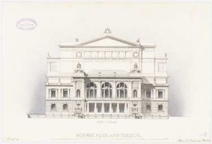 Börse, Amsterdam: Ansicht der nördlichen Fassade
