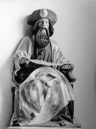 Jakobus der Ältere : Jakobus der Ältere (um 1490/1500). Nonnenhorn, Kapelle Sankt Jakobus der Ältere