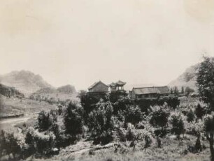 Mandschurei, China. Tempel im koreanischen Grenzgebiet