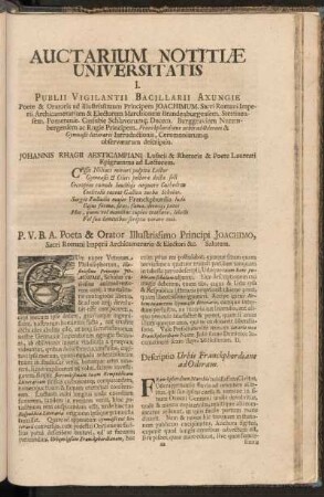 Auctarium Notitiae Universitatis