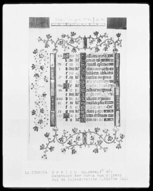 Gebetbuch der Maria von Geldern — Kalendar für Köln und Totengebete, Folio 3recto-18verso — ---, Folio 3recto-18versoKalenderseite 2. Hälfte Juli, Folio 9verso