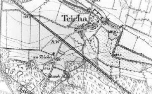 Rietschen-Teicha. Meßtischblatt, Sekt. Mücka, Nr. 2692, 1887