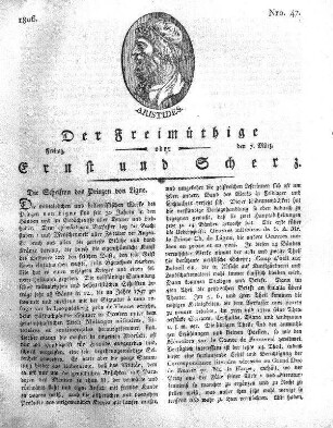 Nro. 47, Freitag den 7. März 1806