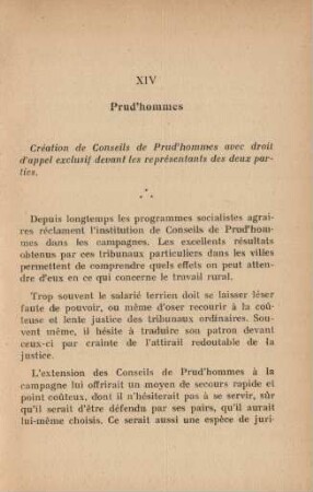 XIV Prud'hommes