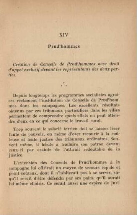 XIV Prud'hommes