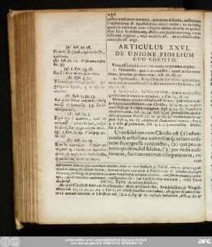 Articulus XXVI. De Unione Fidelium Cum Christo.