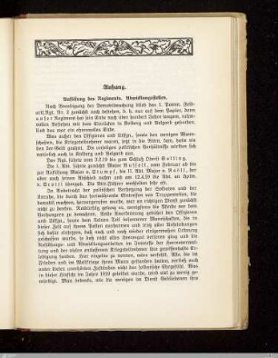 Auflösung des Regiments. Abwicklungsstellen