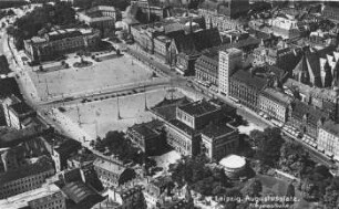 Leipzig: Augustusplatz, Fliegeraufnahme
