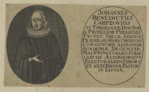 Bildnis des Johannes Benedictus Carpzovius