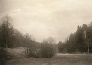 Oberlausitz. Tal am Fuß des Burgwalles bei Nedaschütz (Göda-Nedaschütz)