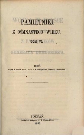 Wojna w Polsce 1770 i 1771